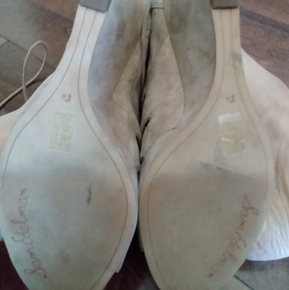 Sam Edelman caged lace-up wedge heels sandals - Picture 2 of 6